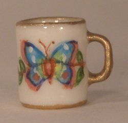 Butterfly Garden Coffee Mug Blue by Christopher Whitford