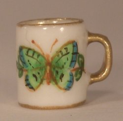 Butterfly Garden Coffee Mug Green by Christopher Whitford