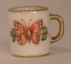 Butterfly Garden Coffee Mug Orange by Christopher Whitford