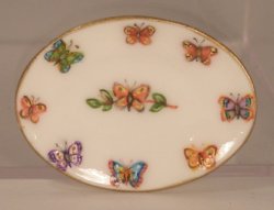 Butterfly Garden Oval Tray by Christopher Whitford