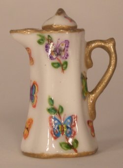 Butterfly Garden Chocolate Pot by Christopher Whitford