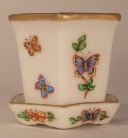 Butterfly Garden Flower Pot Large by Christopher Whitford