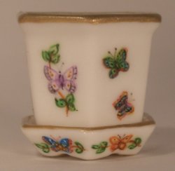 Butterfly Garden Flower Pot Medium by Christopher Whitford