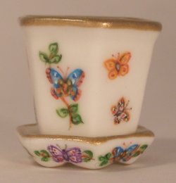 Butterfly Garden Flower Pot Small by Christopher Whitford