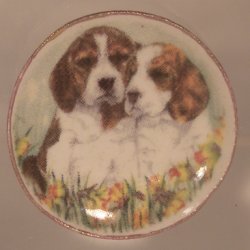 Dog China Plate #4 By Barb