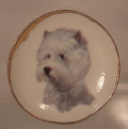 Dog China Plate #23 By Barb