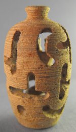 Pierced Soapstone Vessel Turning #28 by Jeff Spera