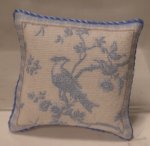 Pillow #64 Blue Bird Toile by ItsyBitsy