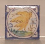 Hand Painted Porcelain Tile #67 by Tiny Ceramics