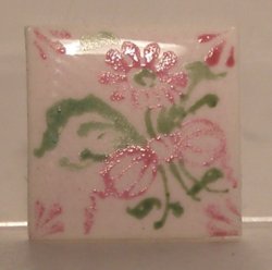 Hand Painted Porcelain Tile #50 by Tiny Ceramics