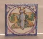 Hand Painted Porcelain Tile #48 by Tiny Ceramics