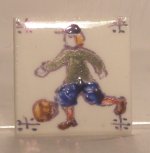 Hand Painted Porcelain Tile #46 by Tiny Ceramics