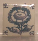 Hand Painted Porcelain Tile #33 by Tiny Ceramics