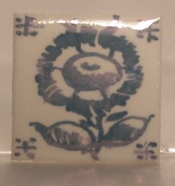 Hand Painted Porcelain Tile #33 by Tiny Ceramics