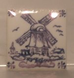 Hand Painted Porcelain Tile #16 by Tiny Ceramics
