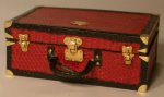 Red Lizard Suitcase Small by Jose Gomez