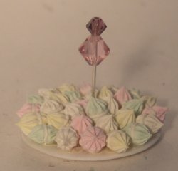 Platter of Pastel Meringues by Linda Cummings