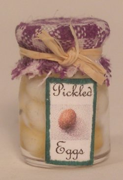 Pickled Eggs in Glass CanningJar by Linda Cummings