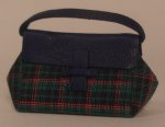 Leather & Fabric Purse #23 by Sue Popely