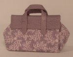 Leather & Fabric Purse #26 by Sue Popely