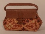 Leather & Fabric Purse #30 by Sue Popely