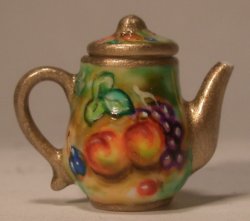 Royal Worcestor Fruit Coffee Pot by Christopher Whitford