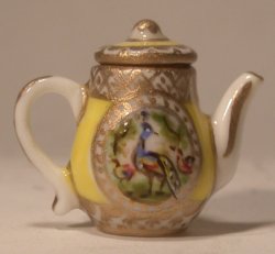 French Peacock Coffee Pot by Christopher Whitford