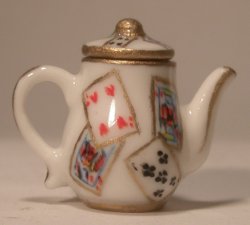 Playing Cards Coffee Pot by Christopher Whitford