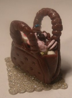 Chocolate Handbag Filled w/Chocolates #1 by Linda Cummings
