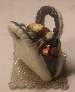 Chocolate Handbag Filled w/Chocolates #5 by Linda Cummings