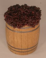Bushel Basket of Concord Grapes by Yesenia Slater