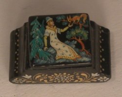 Russian Lacquer Fairytale Box #7 by Alexander
