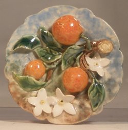 Orange Plate by Dominique Levy