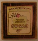 Snowdrops Sugar Sign by Jill Miles