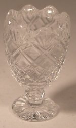 Pineapple Footed Crystal Vase by Jim Irish