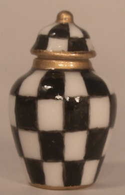 Jester Check Temple Jar by Christopher Whitford