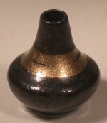Gold Luster Banded Vase C21 by Troy Schmidt