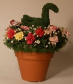 Swan Topiary by Christine Dell'Anna