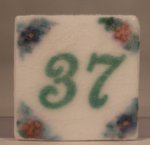 Ceramic House Numbers #37 "Cottage" by Eurosia