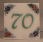 Ceramic House Numbers #70 "Cottage" by Eurosia