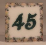 Ceramic House Numbers #45"Estate" by Eurosia