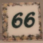 Ceramic House Numbers #66 or 99 "Estate" by Eurosia