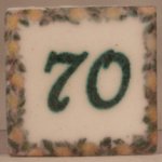 Ceramic House Numbers #70 "Estate" by Euosia