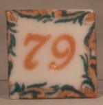 Ceramic House Numbers #79 "Abour" by Eurosia