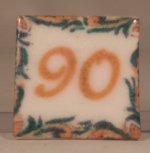 Ceramic House Numbers #90 "Abour" by Eurosia