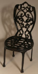Sheild Back Metal Chair by Las Casas de Ana