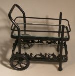 Glass Top Tea Cart by Las Casas de Ana