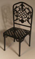 Crest Back Metal Side Chair by Las Casas de Ana