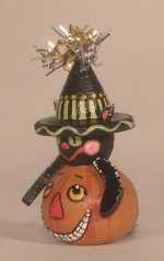 Pumpkin w/Witch Hat by Karen Markland