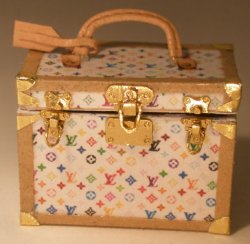 LV Monogram White Vanity Case by Jose Gomez